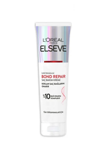 Elseve - L'Oréal Paris Bond Repair Tüm Yıpranmalar İçin Saç Bağlarını Onarıcı Bakım Kremi 150 ml