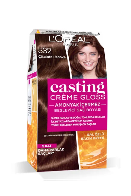 L'Oréal Paris - L'Oréal Paris Casting Crème Gloss Saç Boyası 532 Çikolatalı Kahve