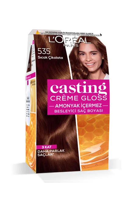L'Oréal Paris - L'Oréal Paris Casting Crème Gloss Saç Boyası 535 Sıcak Çikolata