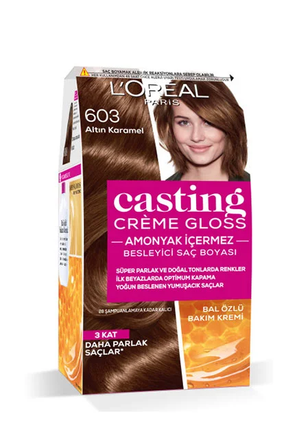 L'Oreal Paris - L'Oréal Paris Casting Crème Gloss Saç Boyası 603 Altın Karamel