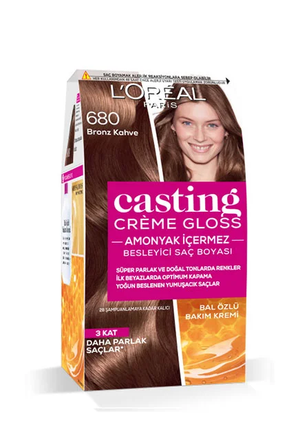L'Oréal Paris - L'Oréal Paris Casting Crème Gloss Saç Boyası 680 Bronz Kahve