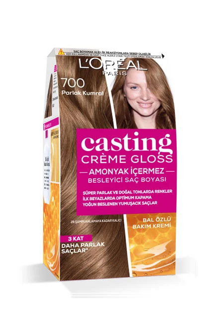 L'Oréal Paris - L'Oréal Paris Casting Crème Gloss Saç Boyası 700 Parlak Kumral