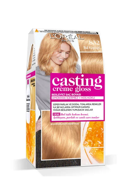L'Oréal Paris - L'Oréal Paris Casting Crème Gloss Saç Boyası 832 Bal Köpüğü