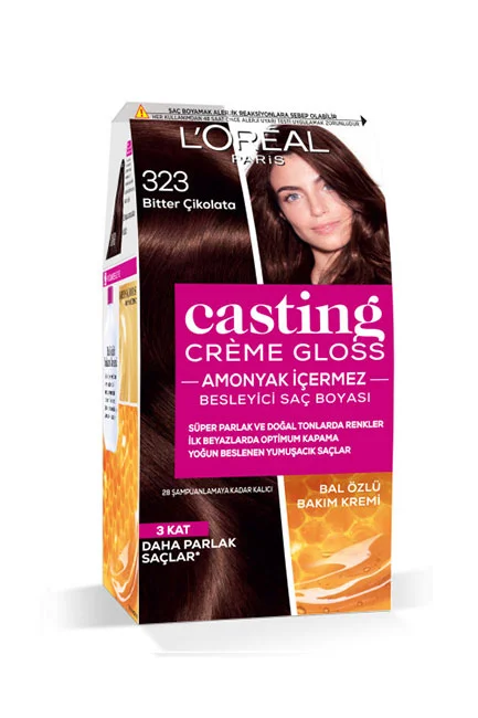 L'Oréal Paris - L'Oréal Paris Casting Crème Gloss Saç Boyası 323 Bitter Çikolata