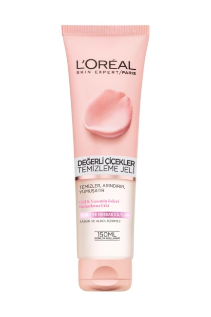 L'Oreal Paris Değerli Çiçekler Temizleme Jeli Kuru ve Hassas Ciltler 150ml