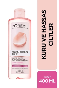 loreal - L'Oreal Paris Değerli Çiçekler Tonik Kuru ve Hassas Ciltler 400ml