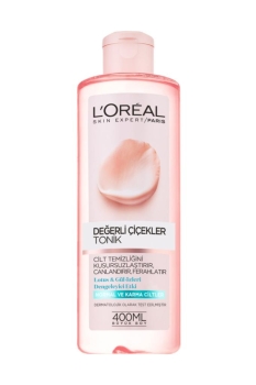 L'Oreal Paris Değerli Çiçekler Tonik Normal ve Karma Ciltler 400ml - Thumbnail