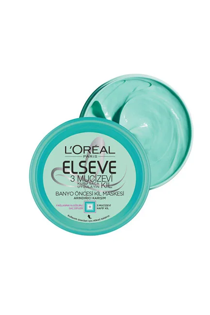 Elseve - L'Oréal Paris Elseve 3 Mucizevi Kil Banyo Öncesi Kil Maskesi 150 ml