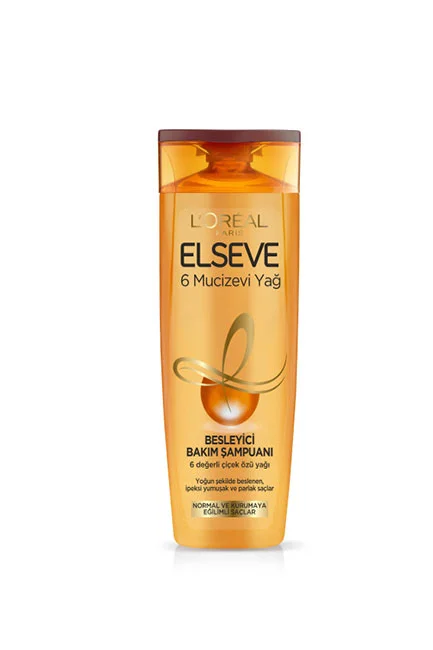 Elseve - L'Oréal Paris Elseve 6 Mucizevi Yağ Besleyici Bakım Şampuanı 360 ml