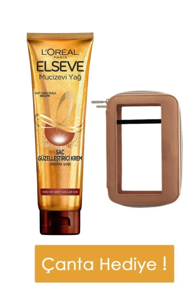 L'Oréal Paris Elseve Çanta Hediyeli Saç Güzelleştirici Krem Kuru Sert 150 ml