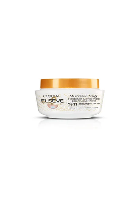 HELLO! JEJU - L'Oréal Paris Elseve Hindistan Cevizi & Değerli Yağlar Eşsiz Karışım Banyo Öncesi Maske 300 ml
