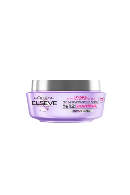 Elseve - L'Oréal Paris Elseve Hydra [Hyaluronic] 72 Saat Nem ile Dolgunlaştıran Maske 300 m