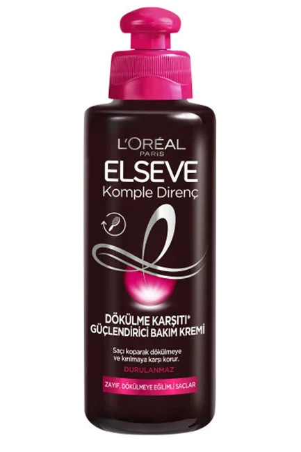 Elseve - L'Oréal Paris Elseve Komple Direnç Dökülme Karşıtı Güçlendirici Bakım Kremi 200 ml