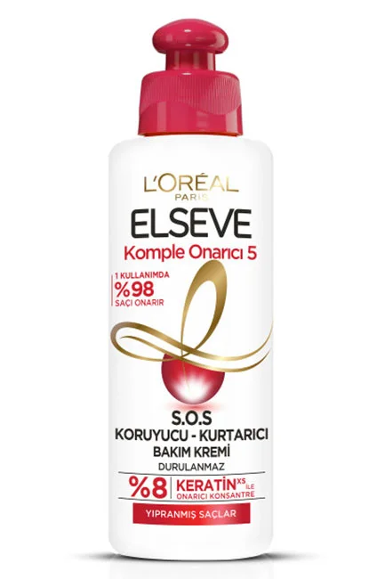 HELLO! JEJU - L'Oréal Paris Elseve Komple Onarıcı 5 S.O.S Koruyucu Kurtarıcı Bakım Kremi 200 ml
