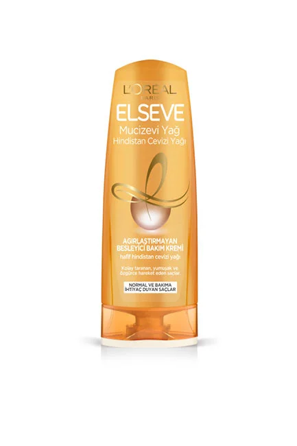 HELLO! JEJU - L'Oréal Paris Elseve Mucizevi Hindistan Cevizi Yağı Ağırlaştırmayan Besleyici Bakım Kremi 360 ml
