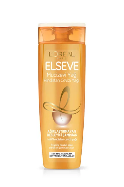 HELLO! JEJU - L'Oréal Paris Elseve Mucizevi Hindistan Cevizi Yağı Ağırlaştırmayan Besleyici Şampuan 360 ml