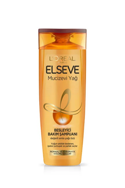 Elseve - L'Oréal Paris Elseve Mucizevi Yağ Besleyici Bakım Şampuanı 390 ml