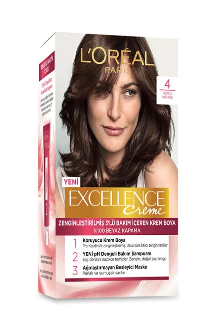 L'Oréal Paris - L'Oreal Paris Excellence Creme Saç Boyası 4 Kahve