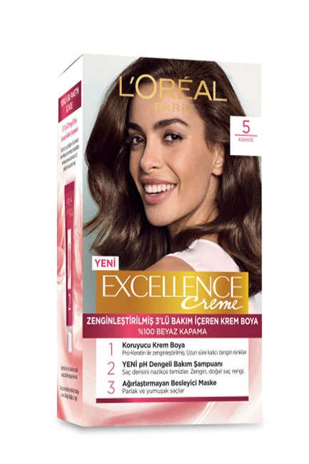 L'Oréal Paris - L'Oreal Paris Excellence Creme Saç Boyası 5 Kahve