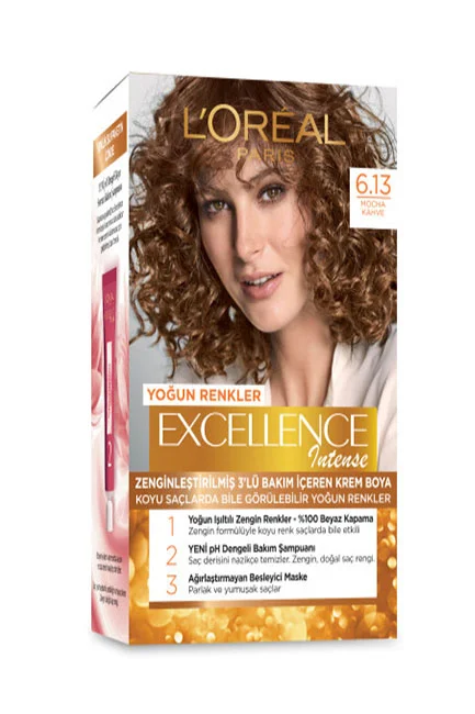L'Oréal Paris - L'Oreal Paris Excellence Creme Saç Boyası 6.13 Mocha Kahve