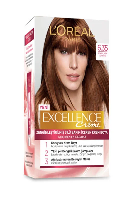 L'Oréal Paris - L'Oreal Paris Excellence Creme Saç Boyası 6.35 Çikolata Kahve