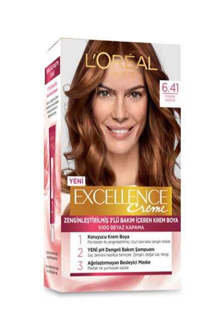 L'Oréal Paris - L'Oreal Paris Excellence Creme Saç Boyası 6.41 Fındık Kahvesi