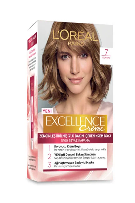 L'Oréal Paris - L'Oreal Paris Excellence Creme Saç Boyası 7 Kumral