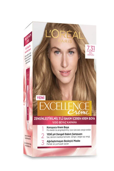 L'Oréal Paris - L'Oreal Paris Excellence Creme Saç Boyası 7.31 Bal Köpüğü