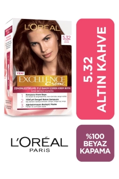 L'Oréal Paris - L'Oreal Paris Excellence Creme Saç Boyası 5.32 Altın Kahve