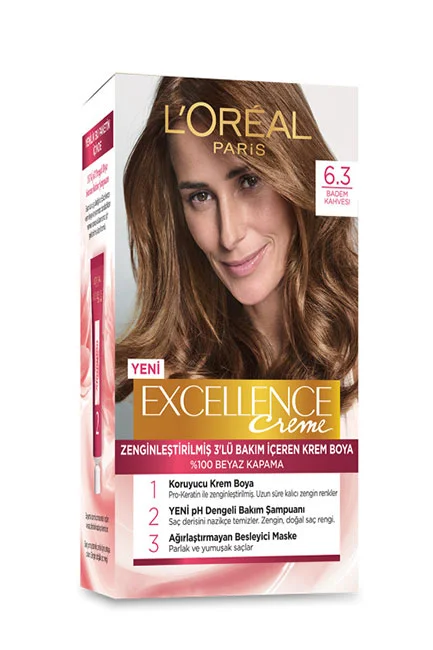 L'Oreal Paris Excellence Creme Saç Boyası 6.30 Badem Kahvesi