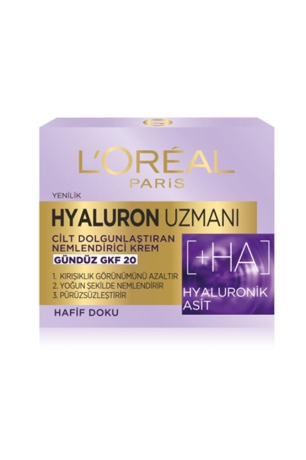 L'Oreal Paris Hyaluron Uzmanı Cilt Dolgunlaştıran Nemlendirici Gündüz Kremi 50ml