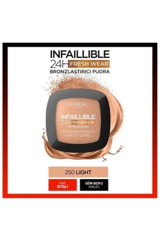 L'Oreal Paris - L’oreal Paris Infaillible 24h Fresh Wear Bronzlaştırıcı Pudra 250