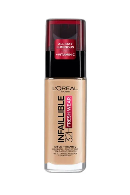 L'Oréal Paris - L'Oréal Paris Infaillible 32H Fresh Wear C Vitaminli Fondöten - 120 Golden Vanilla