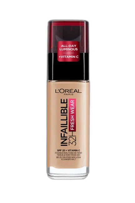 L'Oréal Paris - L'Oréal Paris Infaillible 32H Fresh Wear C Vitaminli Fondöten - 125 Natural Beige