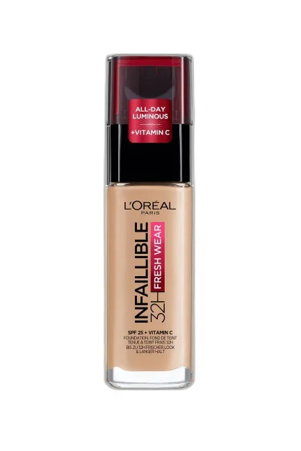 L'Oréal Paris - L'Oréal Paris Infaillible 32H Fresh Wear C Vitaminli Fondöten - 145 Rose Beige