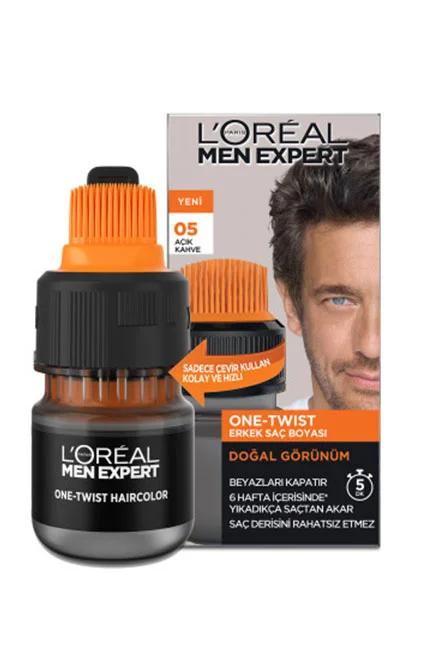 L'Oréal Paris - L'Oréal Paris Men Expert One-Twist Erkek Saç Boyası Açık Kahve 05