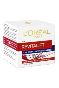 L'Oreal Paris Revitalift Kırışıklık Karşıtı Sıkılaştırıcı Gece Kremi 50 ml - Thumbnail