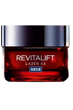 L'Oréal Paris - L'Oreal Paris Revitalift Laser X3 Gece Yaşlanma Karşıtı Gece Kremi 50Ml