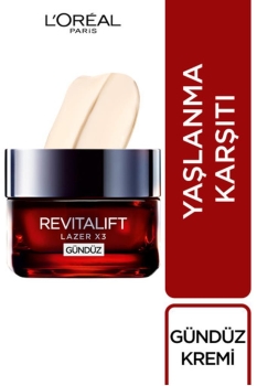 L'Oreal Paris Revitalift Laser X3 Yoğun Yaşlanma Karşıtı Gündüz Bakım Kremi 50 Ml - Thumbnail