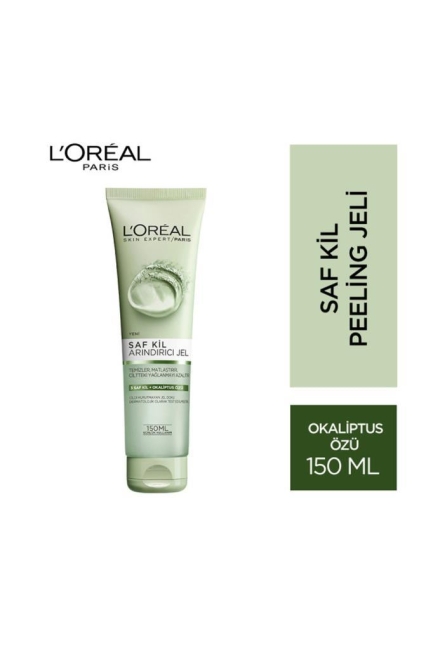 Loreal Paris Saf Kil Arındırıcı Okaliptus Özlü Yüz Temizleme Jeli 150 ml