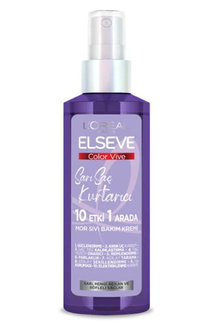 Elseve - L'Oréal Paris Elseve Sarı Saç Kurtarıcı Mor Sıvı Bakım Kremi 150 ml