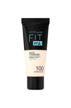 Maybelline Fit Me Matte + Poreless Fondöten 100 Warm Ivory - Thumbnail