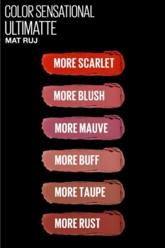 Maybelline New York Color Sensational Ultimatte Mat Ruj- 699 More Buff Nude - Thumbnail