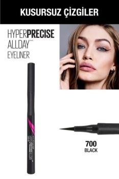 Maybelline New York Hyper Precise All Day Eyeliner - 700 Black - Siyah - Thumbnail