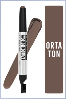 Maybelline New York Tattoo Brow Lift Kaş Kalemi- 03 Medium Brown (Orta Ton) - Thumbnail