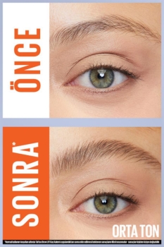 Maybelline New York Tattoo Brow Lift Kaş Kalemi- 03 Medium Brown (Orta Ton) - Thumbnail