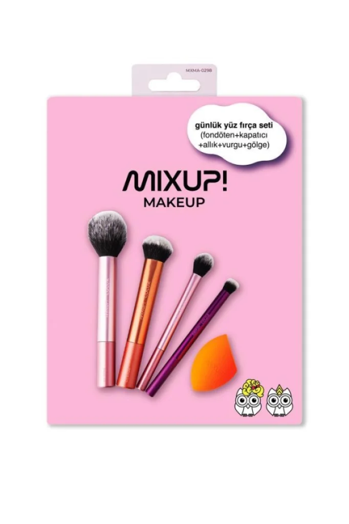 Mixup! Makeup Yüz Makyaj Fırça Seti - Everday Face Brush Set 5'li - Thumbnail