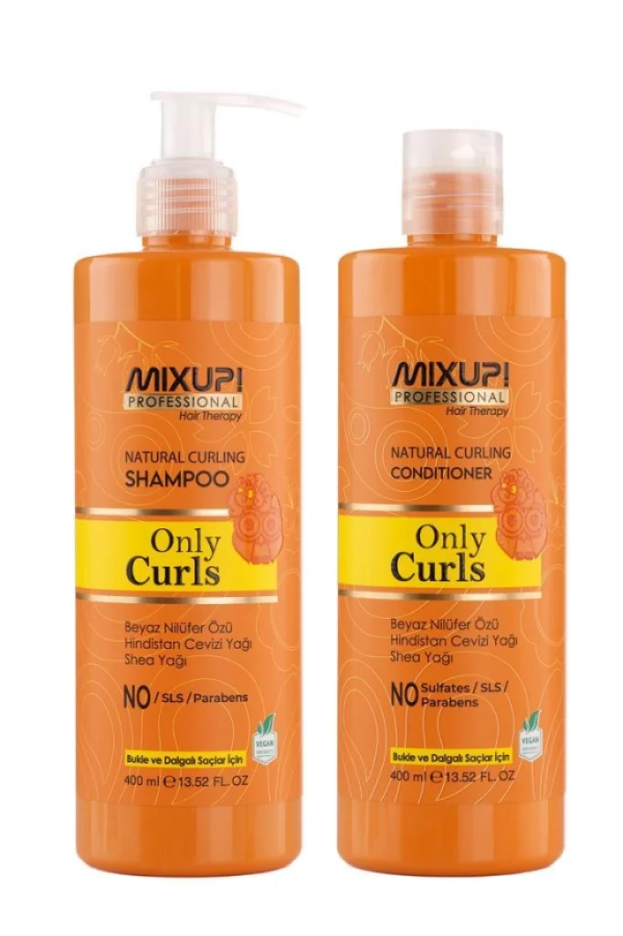 Mixup! - Mixup! Only Curls Bukleli ve Saçlar İçin Besleyici Saç Bakım Seti 