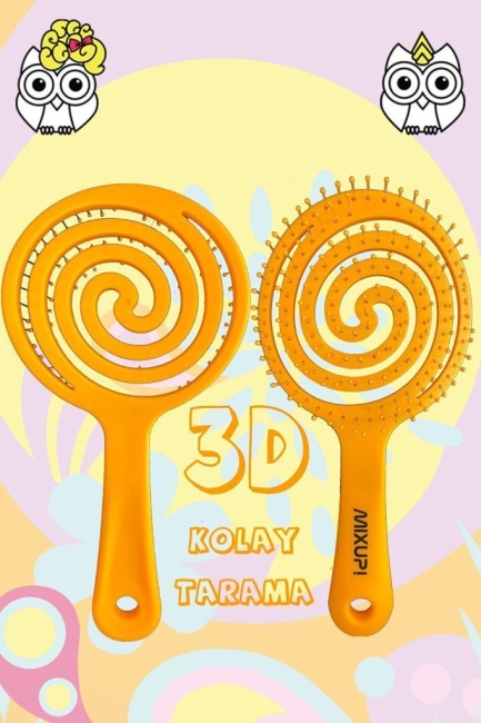 Mixup! Plus Volume Ince Telli Saçlar Için Şampuan 400 ml + 3D Soft Touch Saç Fırçası Turuncu 