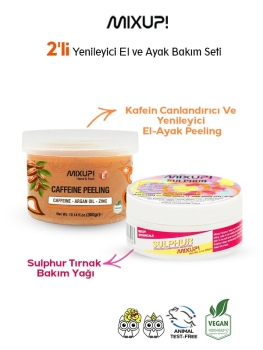 Mixup! - Mixup! El Ayak Bakım Seti (Kafein+Sulphur Peeling)